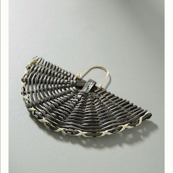 ANTHROPOLOGIE Sunbathing Wicker Drop Earrings - Picture 6 of 8